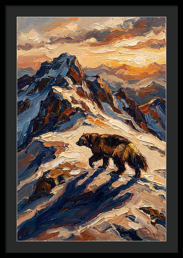 Wolverine In The Snowy Mountains