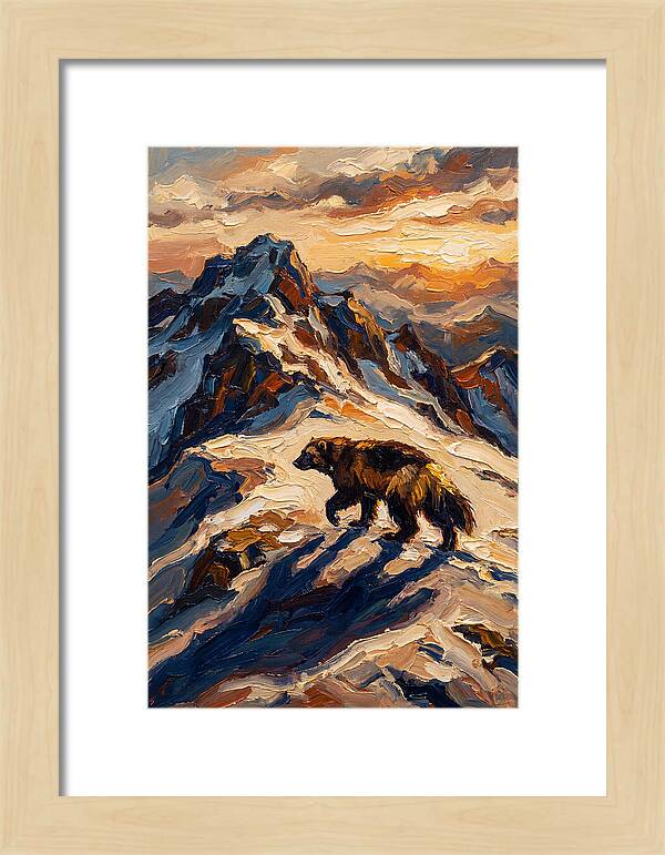 Wolverine In The Snowy Mountains