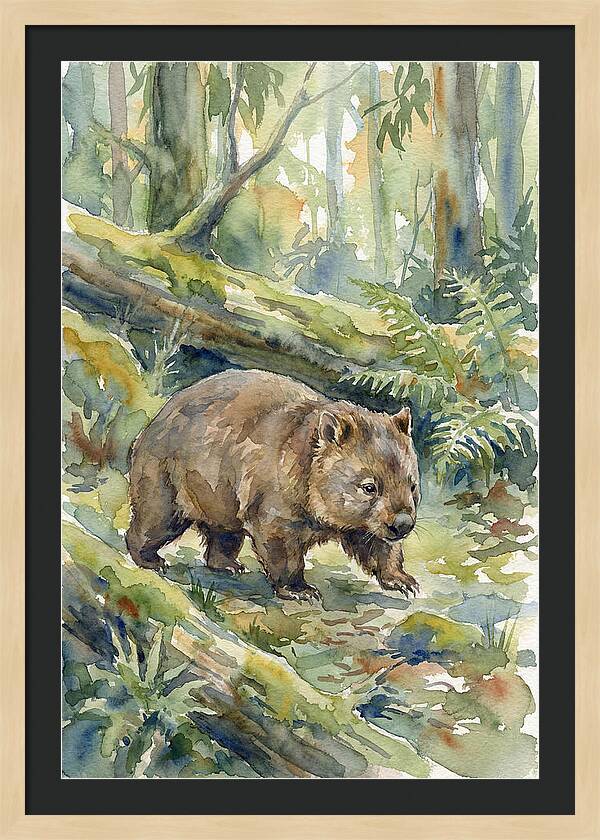 Wombat Among The Trees
