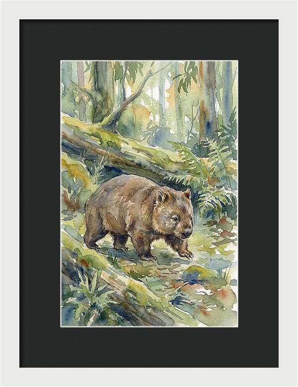Wombat Among The Trees