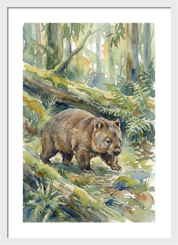 Wombat Among The Trees