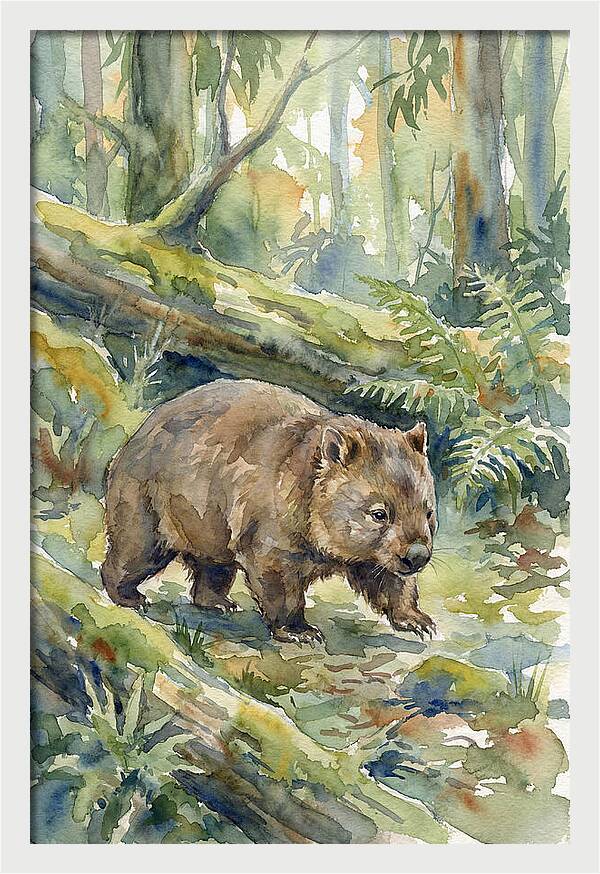 Wombat Among The Trees