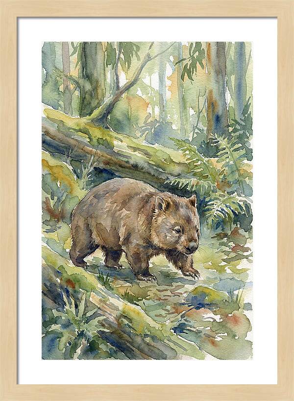 Wombat Among The Trees