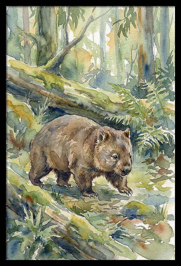 Wombat Among The Trees