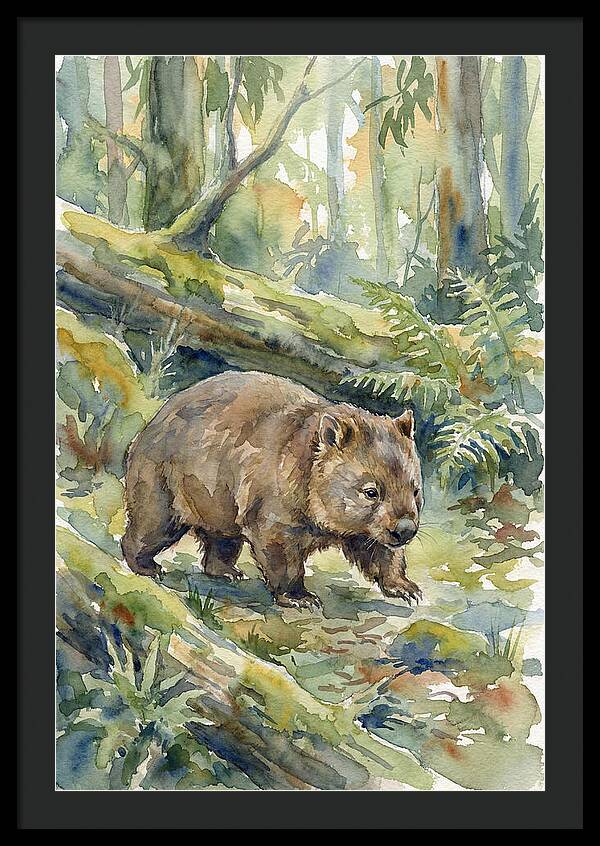 Wombat Among The Trees