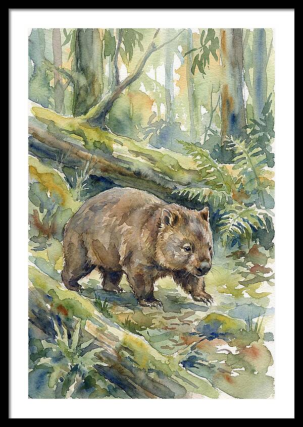 Wombat Among The Trees