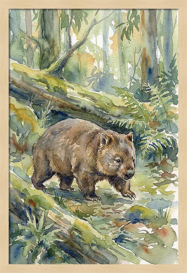 Wombat Among The Trees