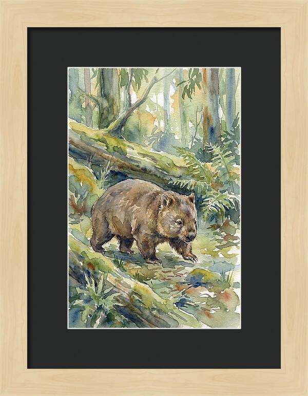 Wombat Among The Trees