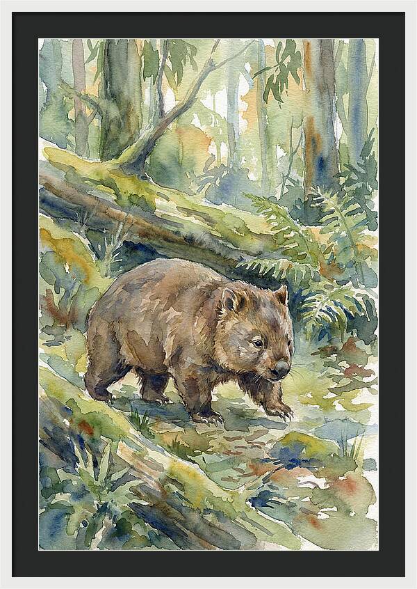 Wombat Among The Trees