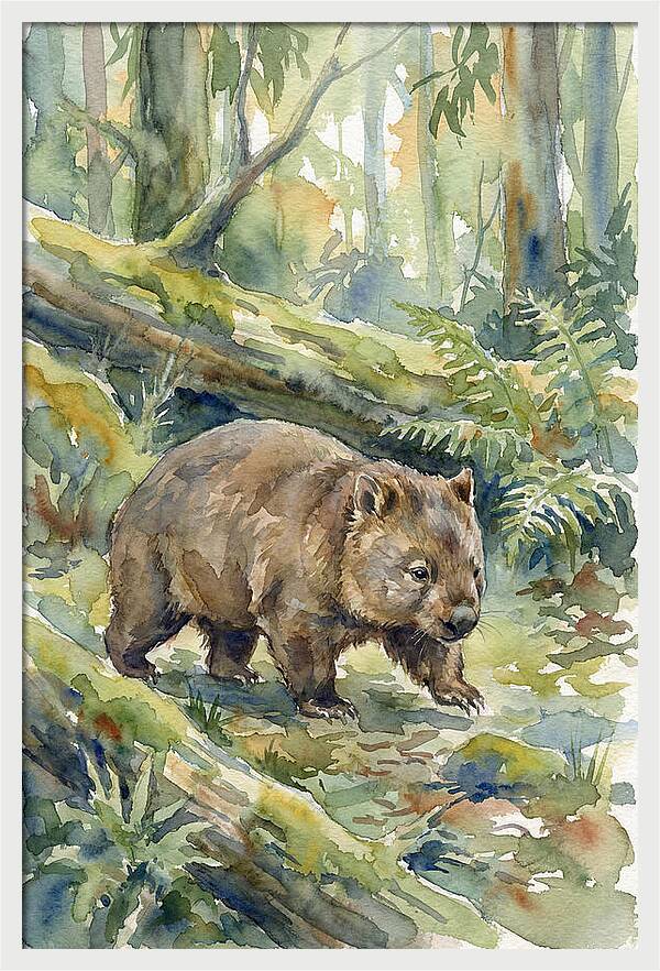 Wombat Among The Trees