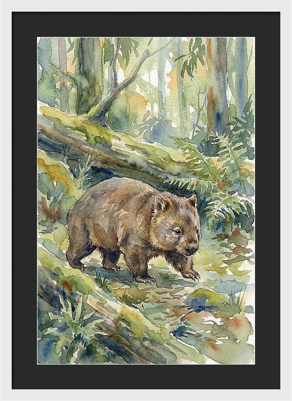 Wombat Among The Trees