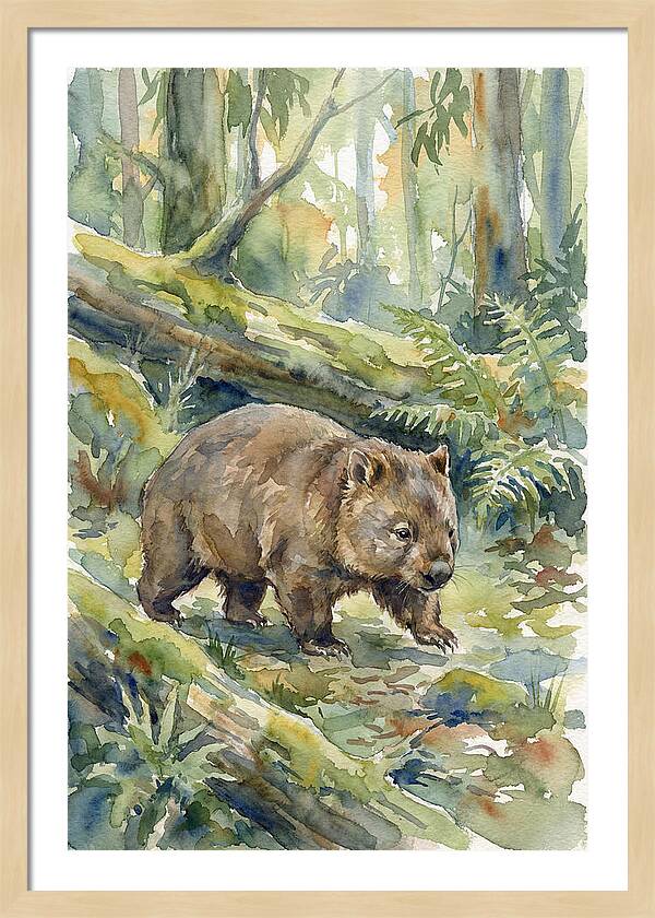 Wombat Among The Trees