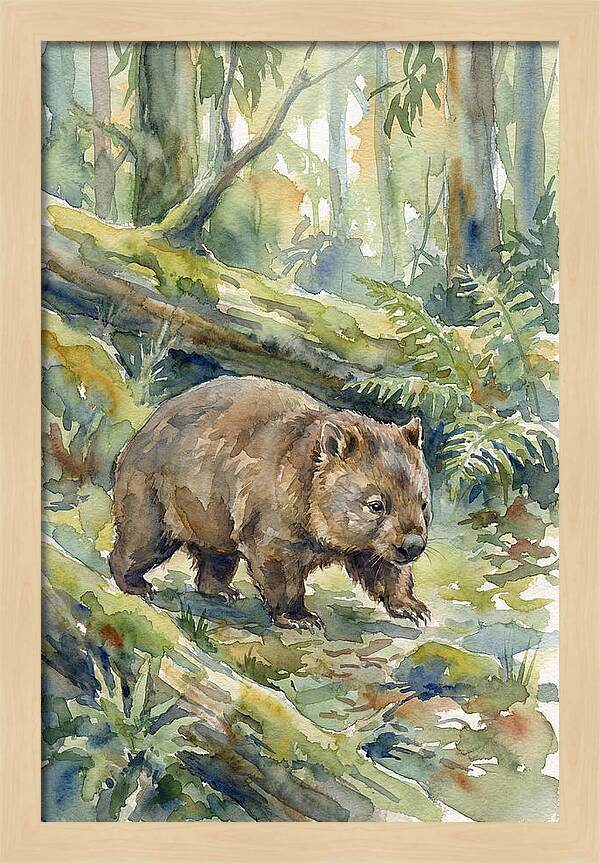 Wombat Among The Trees