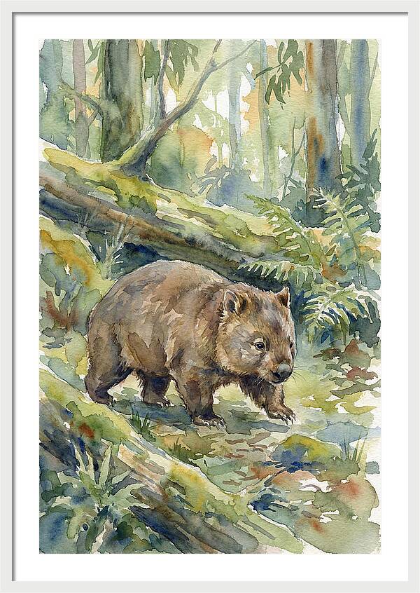 Wombat Among The Trees
