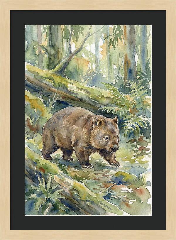 Wombat Among The Trees
