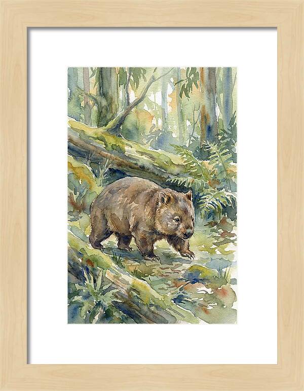 Wombat Among The Trees