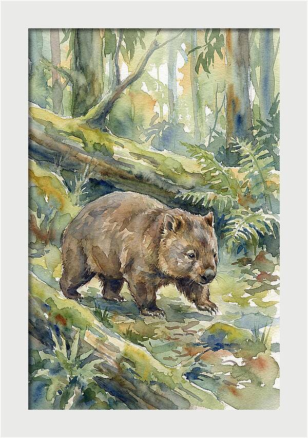 Wombat Among The Trees