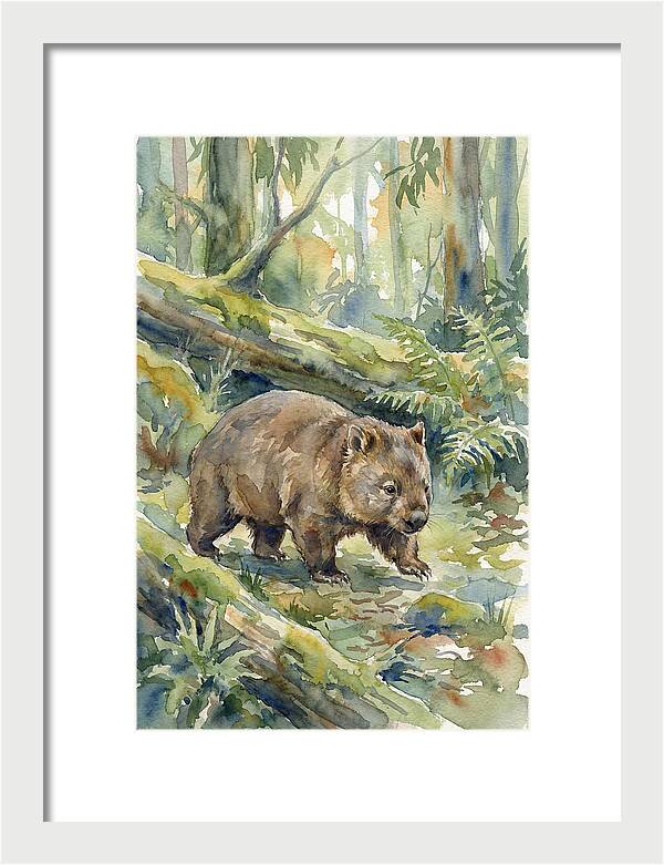Wombat Among The Trees
