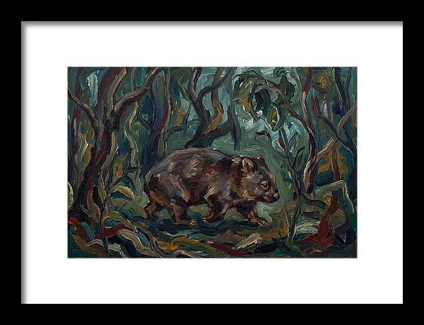 Wombat Amongst Lush Foliage