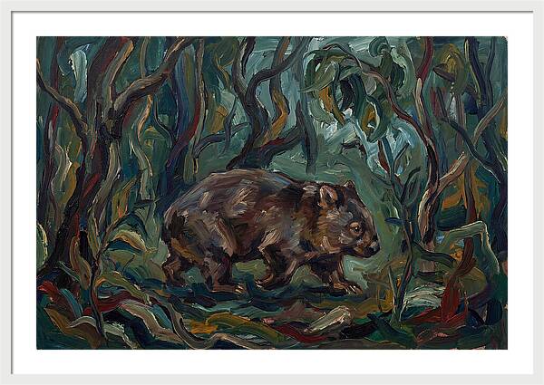 Wombat Amongst Lush Foliage
