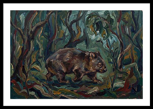 Wombat Amongst Lush Foliage