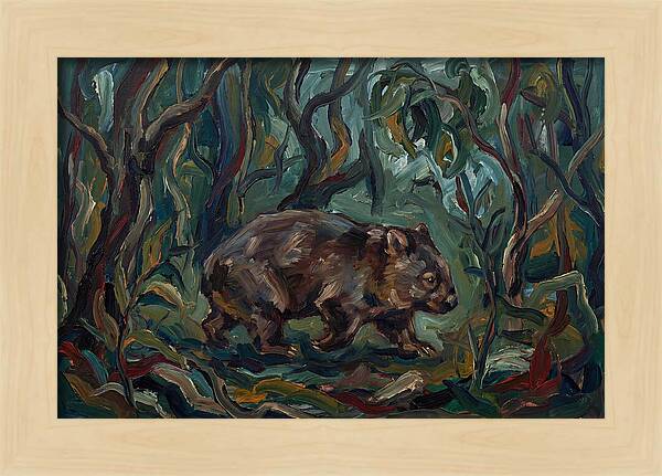 Wombat Amongst Lush Foliage