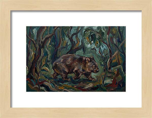 Wombat Amongst Lush Foliage