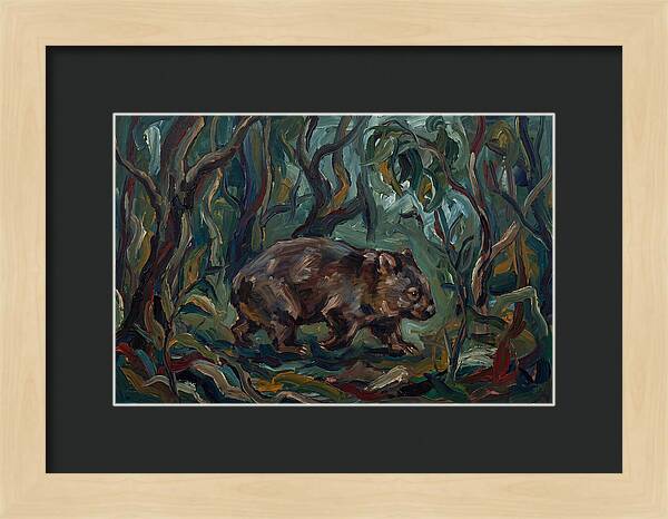 Wombat Amongst Lush Foliage