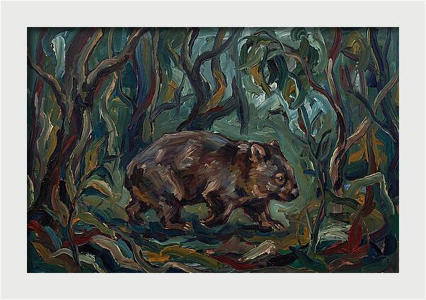 Wombat Amongst Lush Foliage