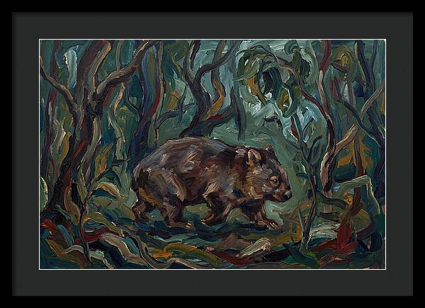 Wombat Amongst Lush Foliage