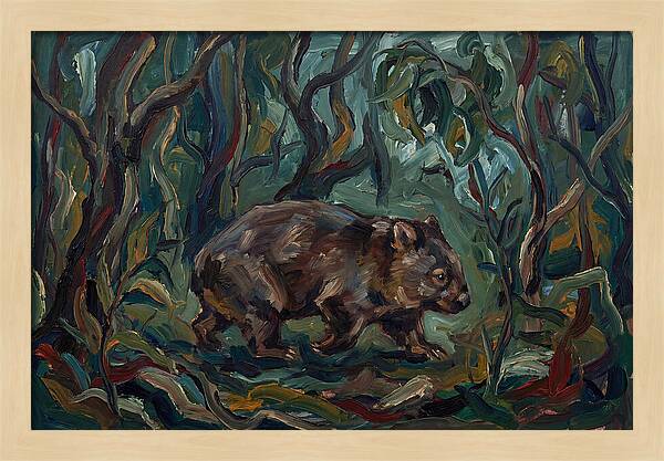 Wombat Amongst Lush Foliage