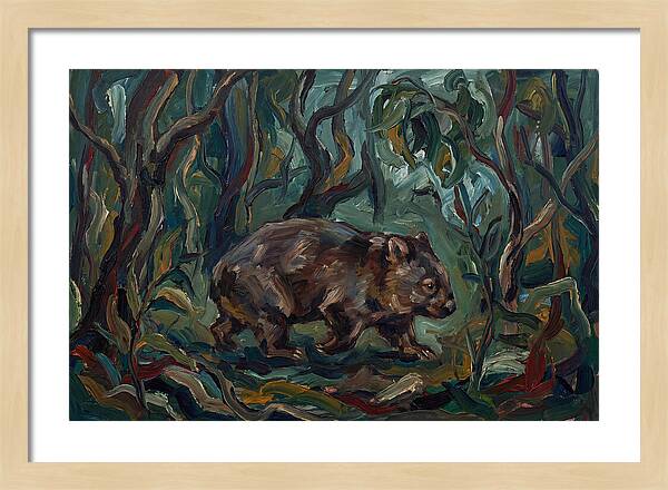Wombat Amongst Lush Foliage