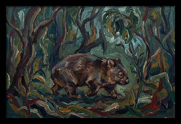Wombat Amongst Lush Foliage