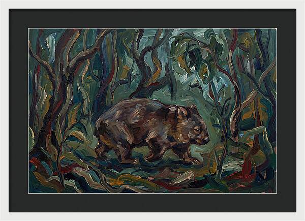 Wombat Amongst Lush Foliage