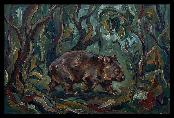 Wombat Amongst Lush Foliage