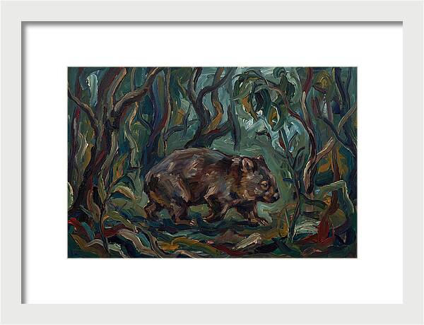 Wombat Amongst Lush Foliage