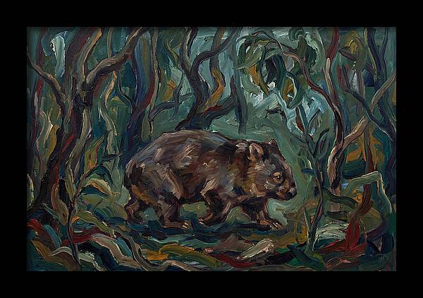 Wombat Amongst Lush Foliage