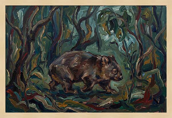 Wombat Amongst Lush Foliage