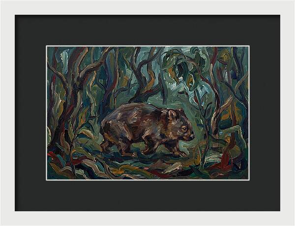 Wombat Amongst Lush Foliage