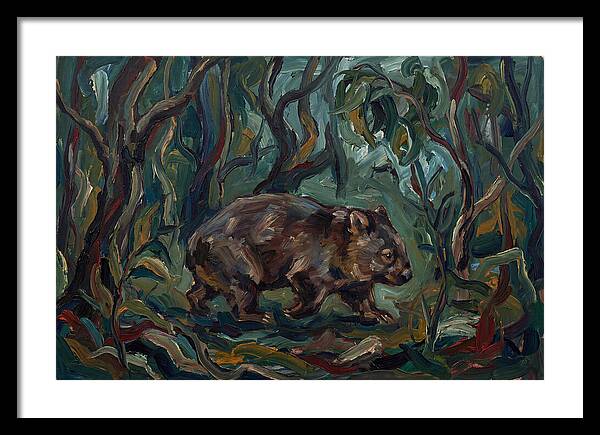Wombat Amongst Lush Foliage