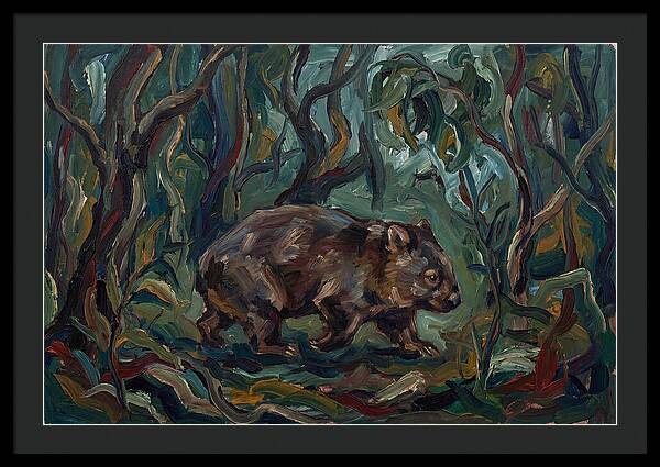 Wombat Amongst Lush Foliage
