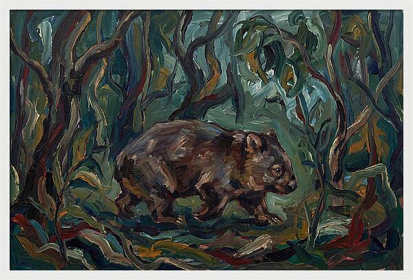Wombat Amongst Lush Foliage