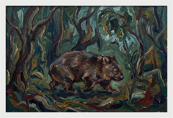 Wombat Amongst Lush Foliage