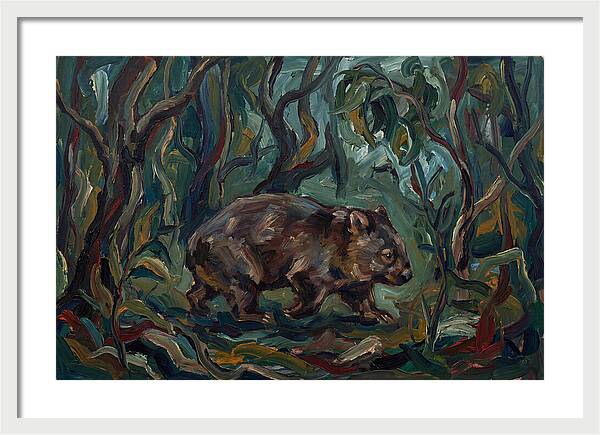 Wombat Amongst Lush Foliage