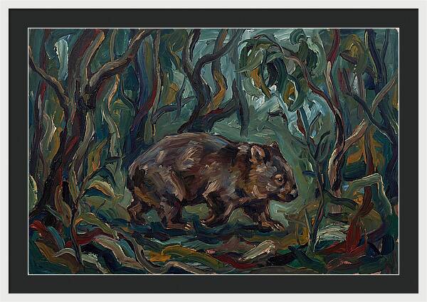 Wombat Amongst Lush Foliage