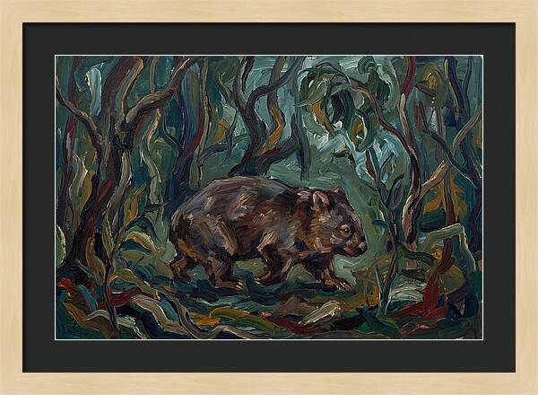 Wombat Amongst Lush Foliage
