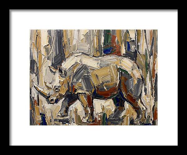 Wombat In Abstract Landscape