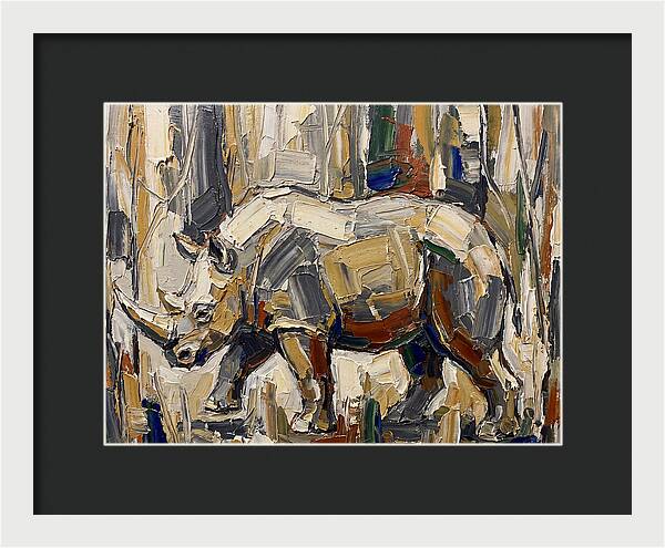 Wombat In Abstract Landscape