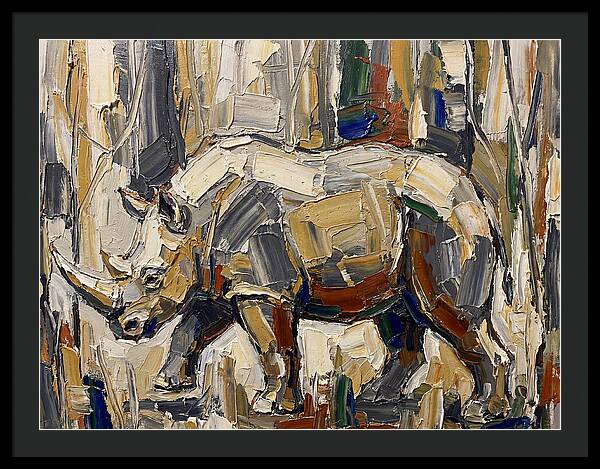Wombat In Abstract Landscape