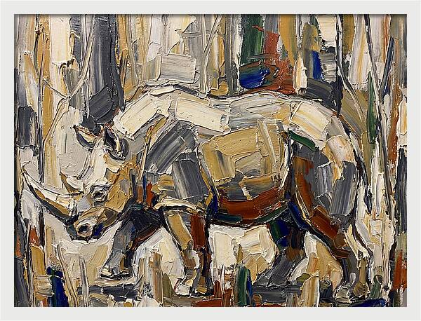 Wombat In Abstract Landscape